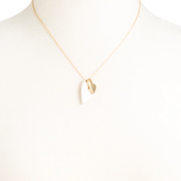 NEW double heart necklace/ Lucky Brand - Picture 10 of 10